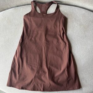 Girlfriend Collective brown exercise dress NEW size medium